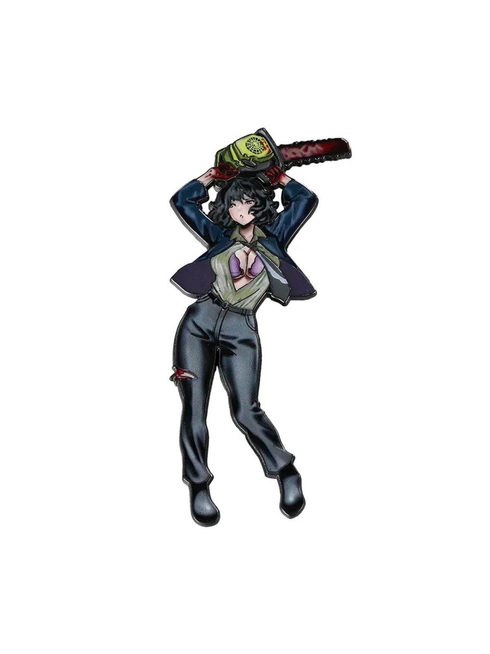 Chainsaw man Girl Halloween Horror BIG Enamel Pin-ONLY ONE